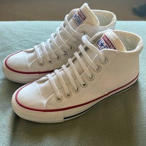 Women's Converse Madison Mid-Top Sneakers in White/Blue/Red Size US 5